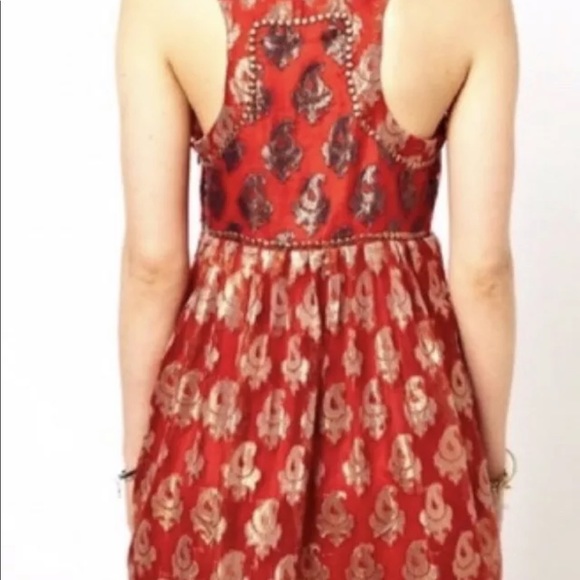Free People Women's Dress Red Vacation Party Dress - Picture 2 of 4